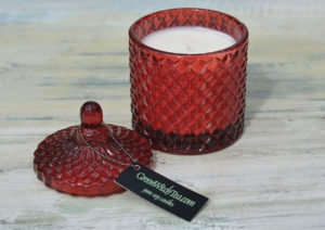 dragon's blood, patchouli and amber candles